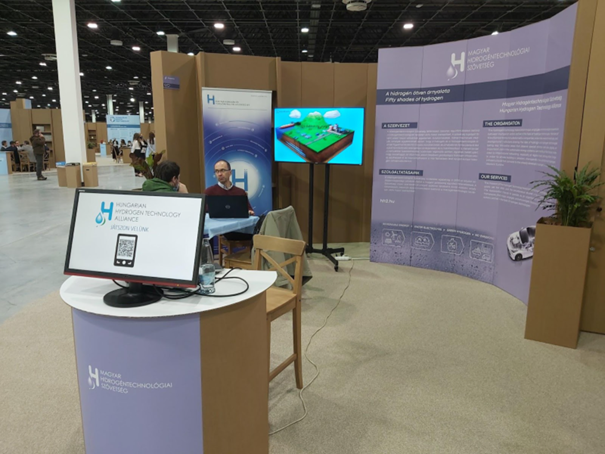 A Magyar Hidrogéntechnológiai Szövetség standján a Ganzair